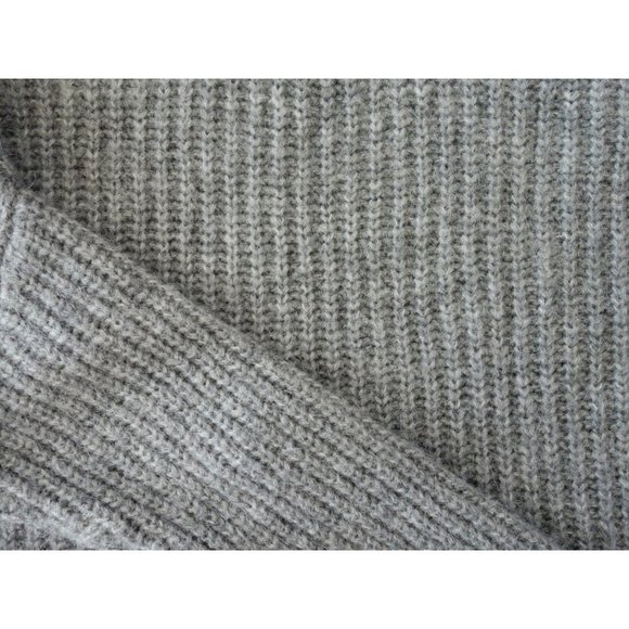 Zara Grey Chunky Ribbed Knit Dolman Sweater sz M - Picture 5 of 5